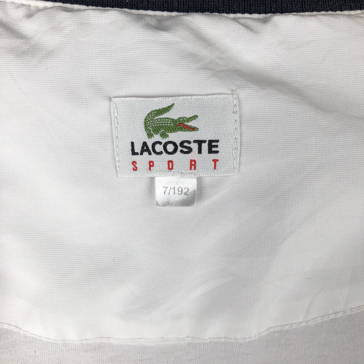 Lacoste LACOSTE SPORT Check Pattern Windbreaker, Men's XL polyester white type Vintage Second Hand