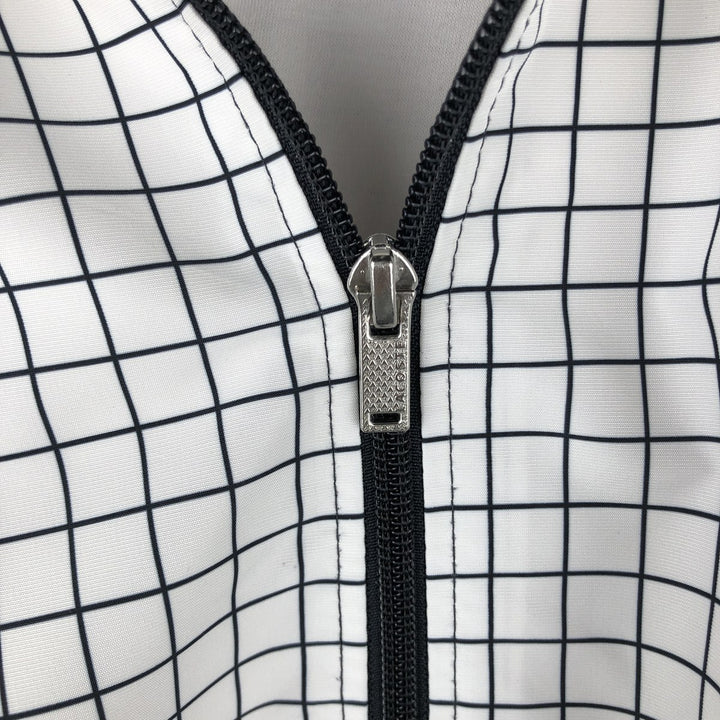 Lacoste LACOSTE SPORT Check Pattern Windbreaker, Men's XL polyester white type Vintage Second Hand