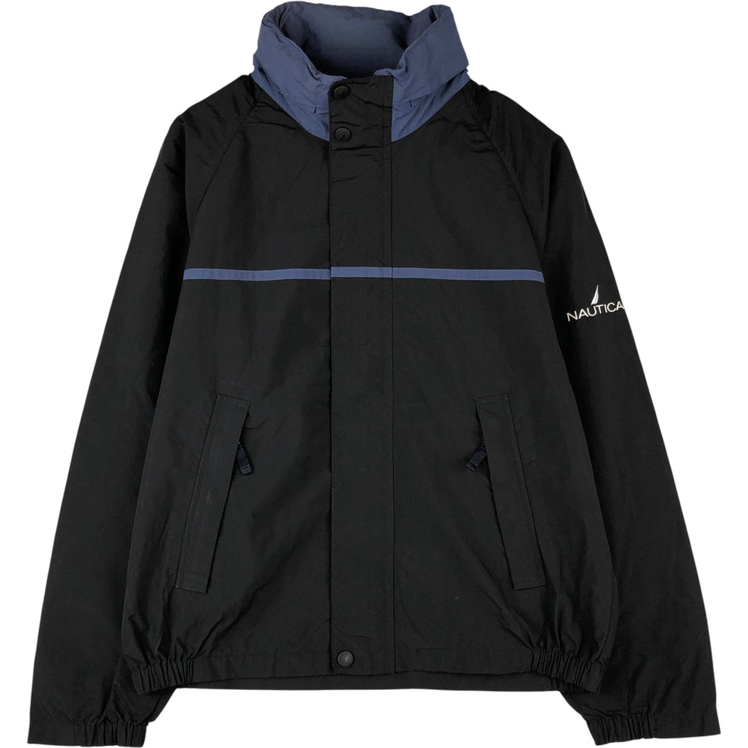 NAUTICA Sailing Jacket, Men's Size L Nylon black type Vintage Second Hand