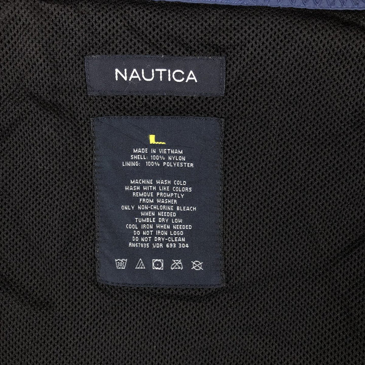 NAUTICA Sailing Jacket, Men's Size L Nylon black type Vintage Second Hand