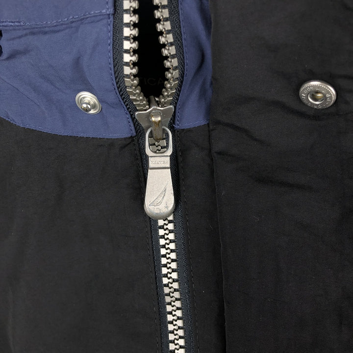 NAUTICA Sailing Jacket, Men's Size L Nylon black type Vintage Second Hand