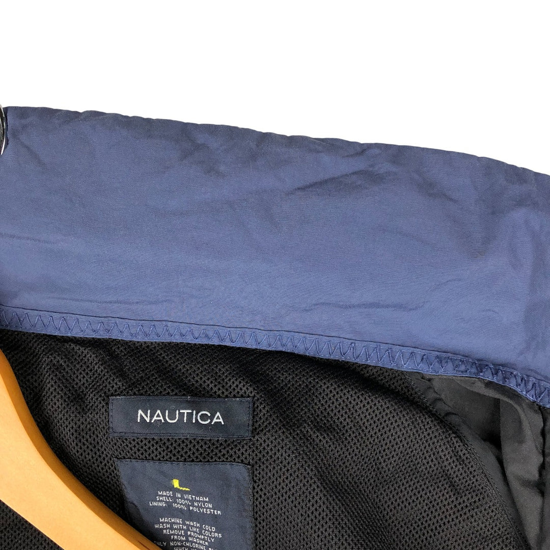 NAUTICA Sailing Jacket, Men's Size L Nylon black type Vintage Second Hand