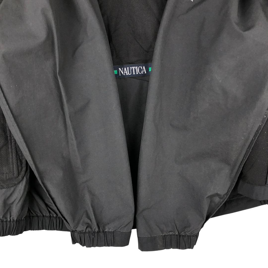 NAUTICA Sailing Jacket, Men's Size L Nylon black type Vintage Second Hand