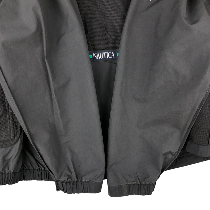 NAUTICA Sailing Jacket, Men's Size L Nylon black type Vintage Second Hand