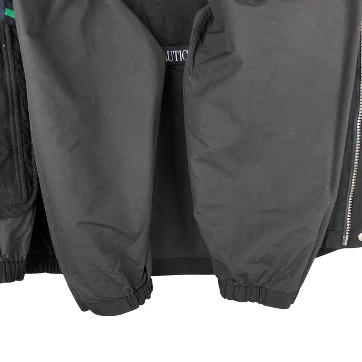 NAUTICA Sailing Jacket, Men's Size L Nylon black type Vintage Second Hand