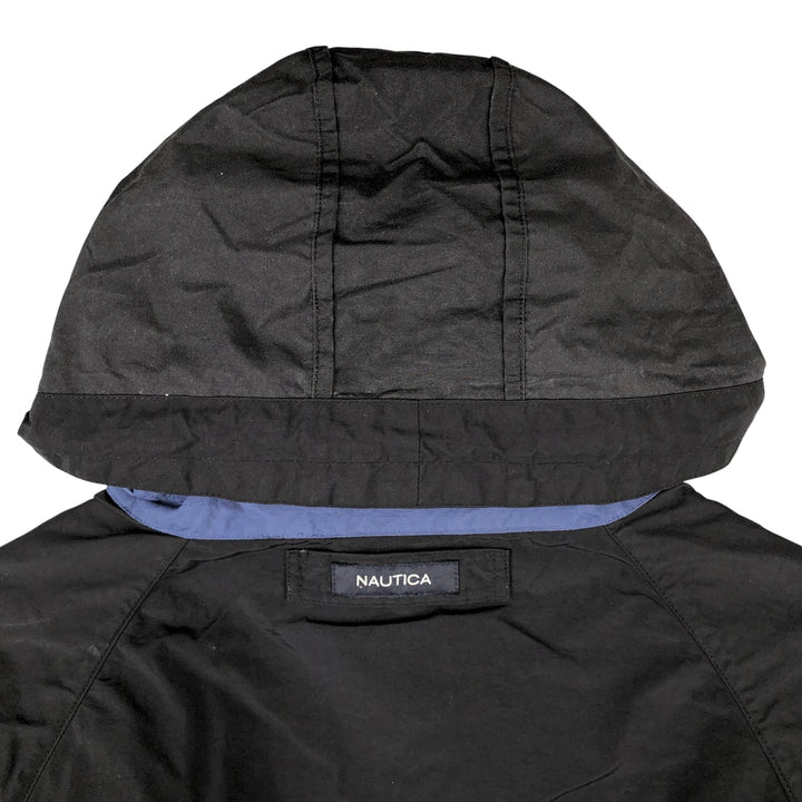 NAUTICA Sailing Jacket, Men's Size L Nylon black type Vintage Second Hand