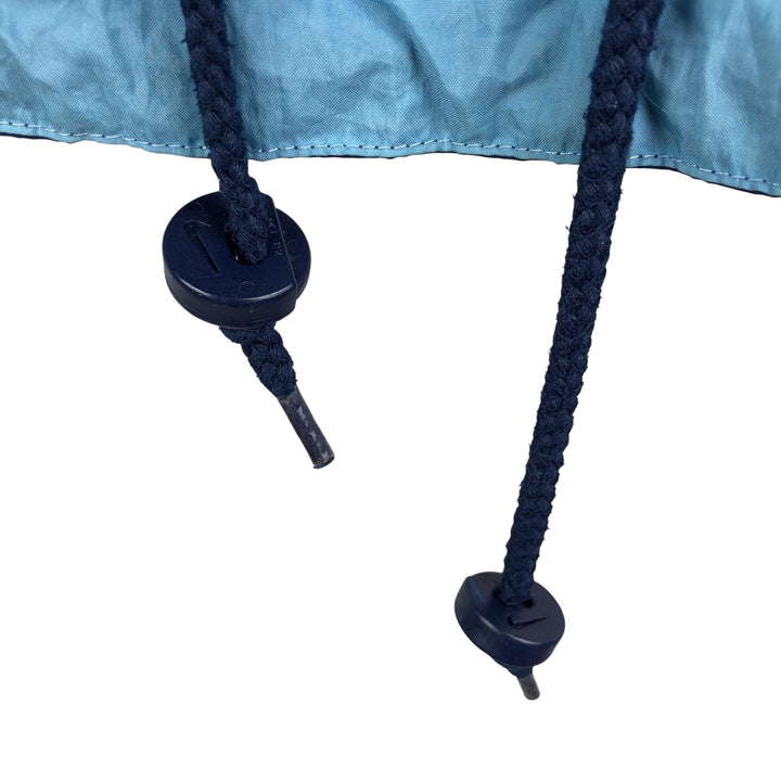 Vintage 90'S Nike hooded windbreaker, size M, men's polyester navy blue type Vintage Second Hand