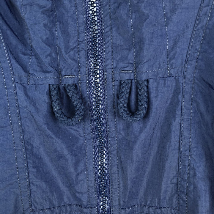 Vintage 90'S Nike hooded windbreaker, size M, men's polyester navy blue type Vintage Second Hand