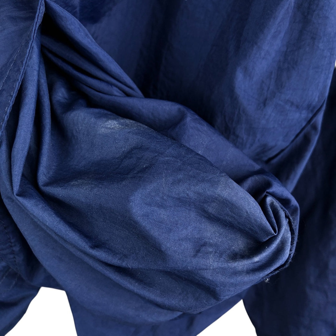 Vintage 90'S Nike hooded windbreaker, size M, men's polyester navy blue type Vintage Second Hand