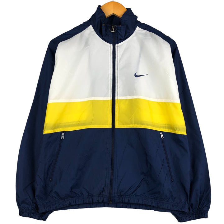 90'S Nike NIKE Nylon Jacket Men's M Size Vintage Nylon white type Vintage Second Hand