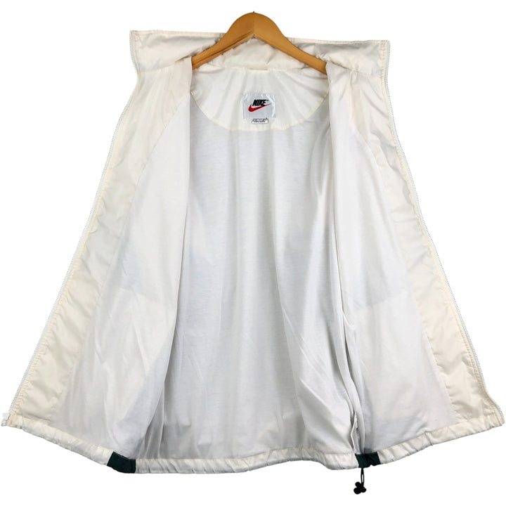 90'S Nike Windbreaker Men's M Size Vintage polyester white type Vintage Second Hand