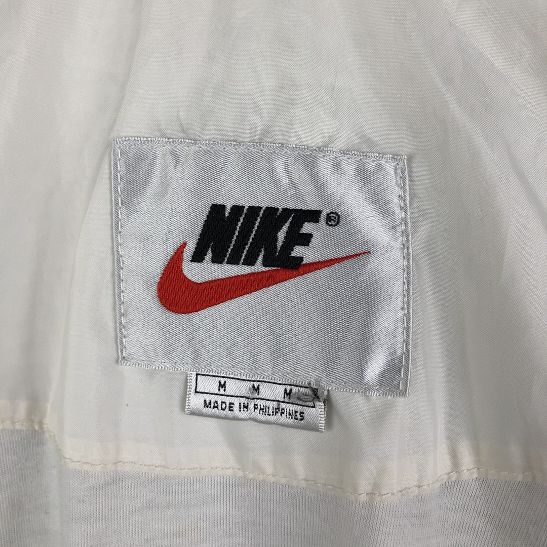 90'S Nike Windbreaker Men's M Size Vintage polyester white type Vintage Second Hand