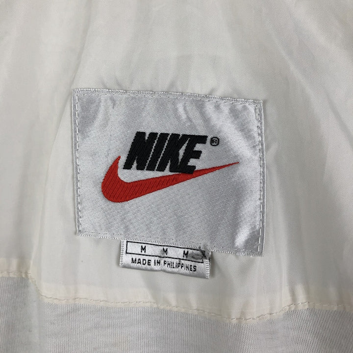 90'S Nike Windbreaker Men's M Size Vintage polyester white type Vintage Second Hand