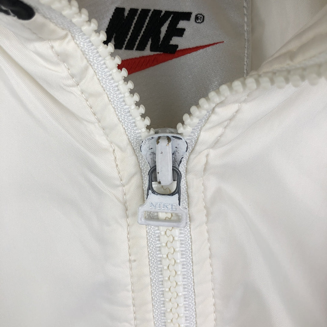 90'S Nike Windbreaker Men's M Size Vintage polyester white type Vintage Second Hand
