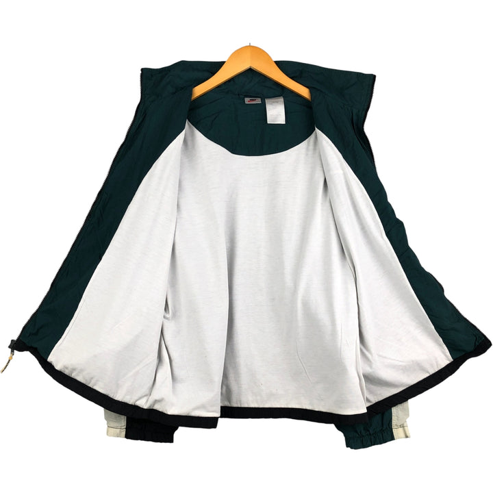 90'S Nike NIKE Back Logo Nylon Jacket Men's Size L Vintage unclear green type Vintage Second Hand