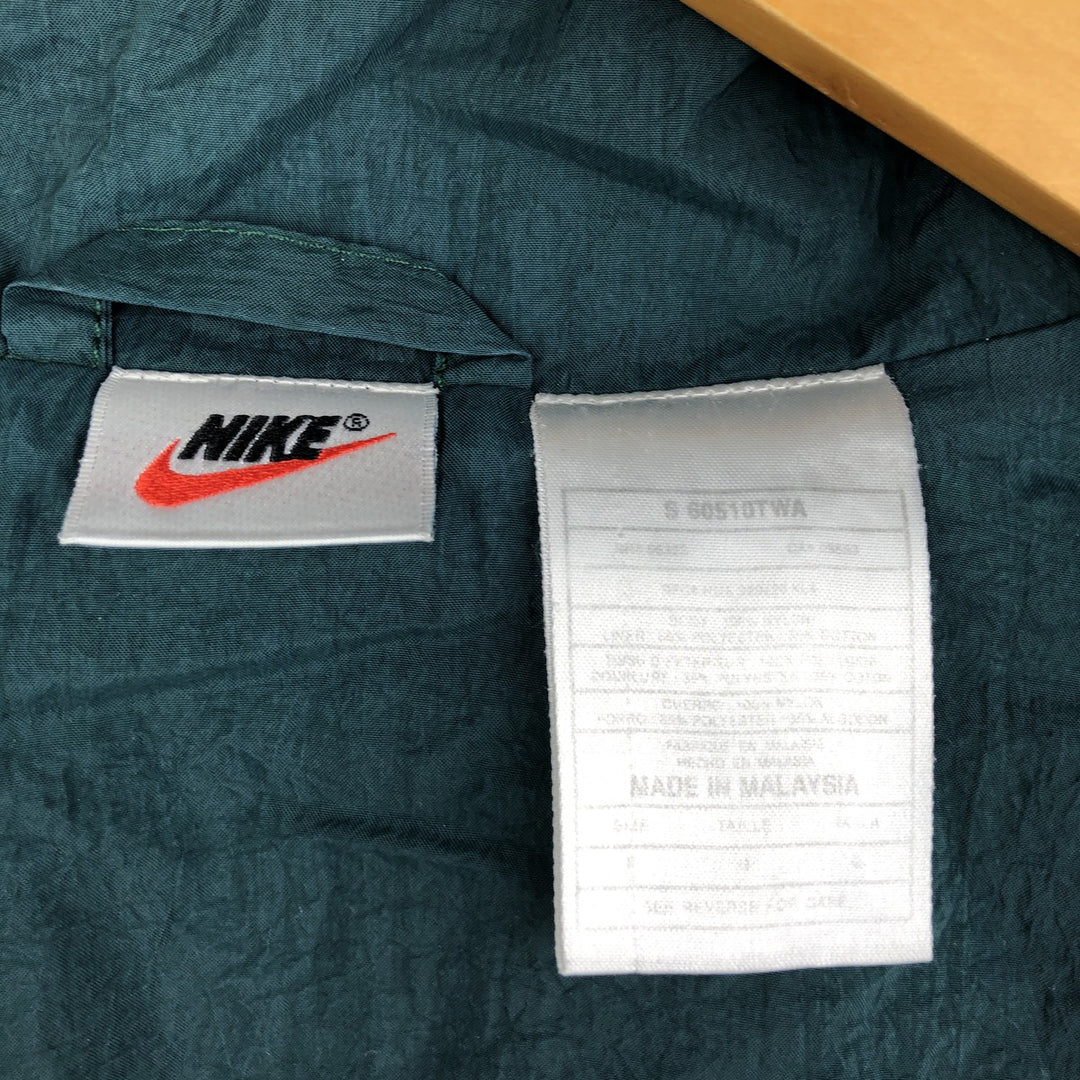 90'S Nike NIKE Back Logo Nylon Jacket Men's Size L Vintage unclear green type Vintage Second Hand