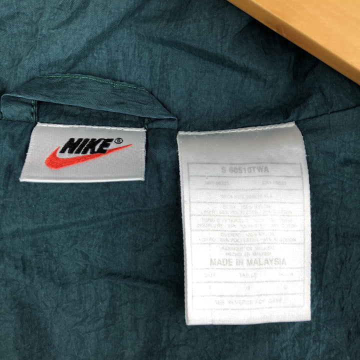 90'S Nike NIKE Back Logo Nylon Jacket Men's Size L Vintage unclear green type Vintage Second Hand