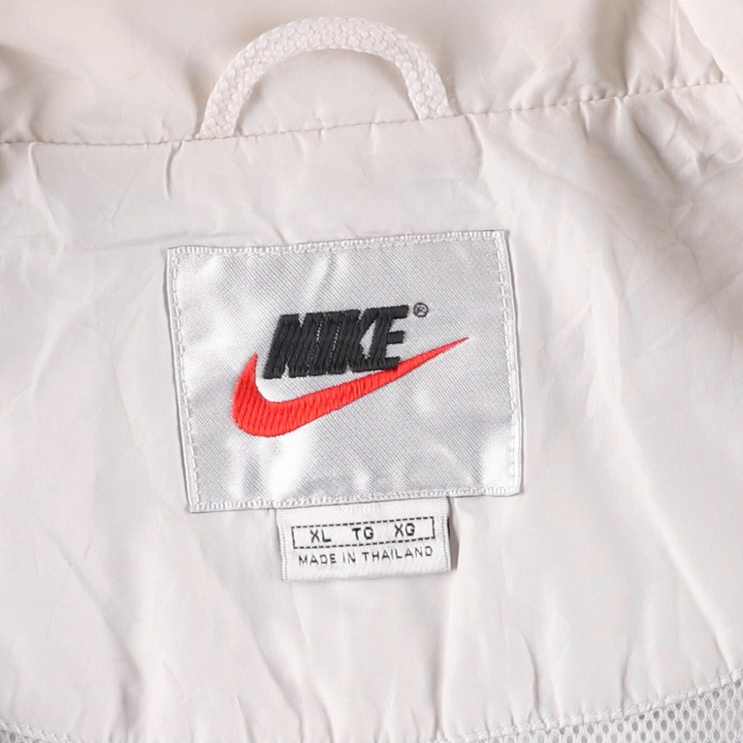 90'S Nike Windbreaker Men's XL Vintage polyester white type Vintage Second Hand