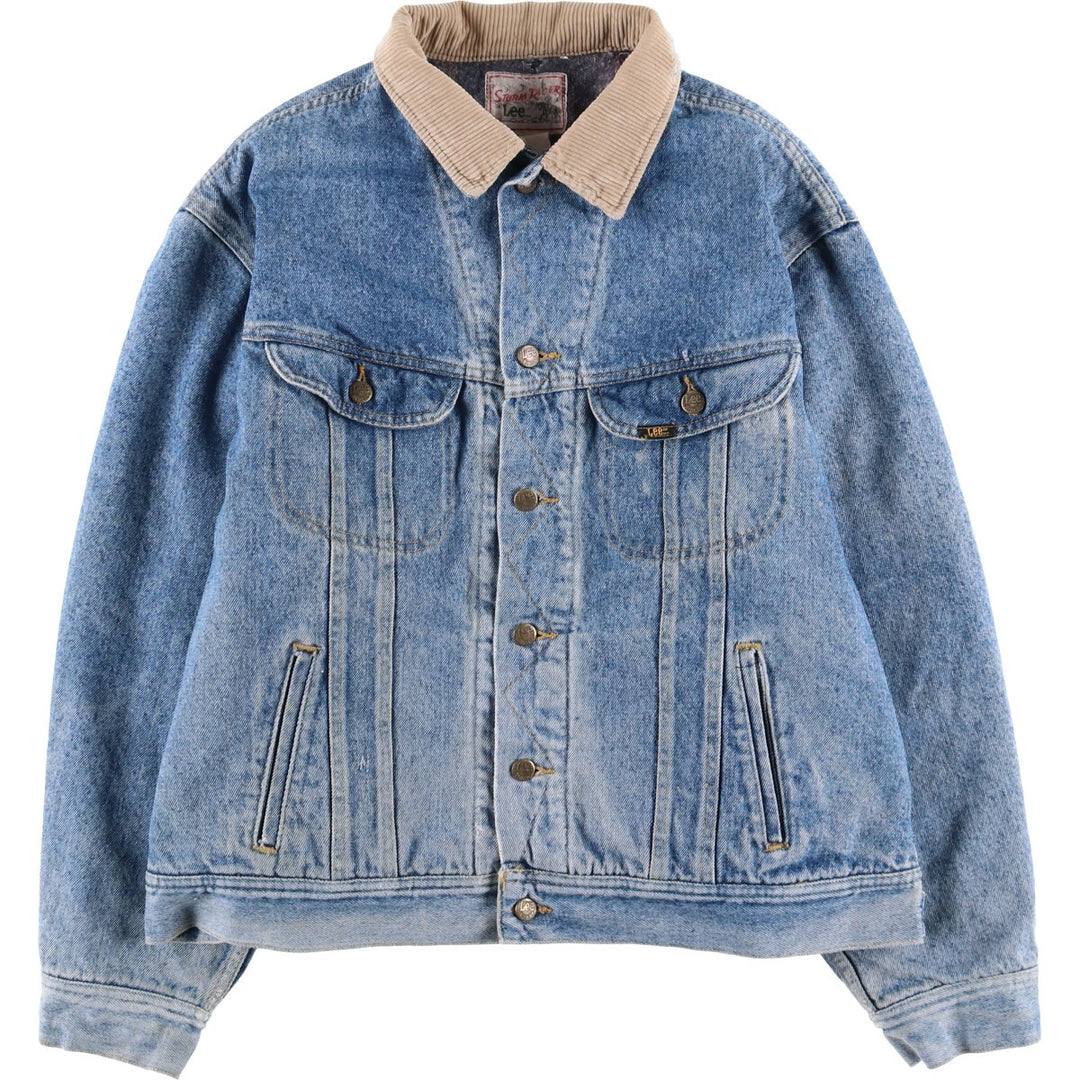 Vintage Lee STORM RIDER denim jacket from the 1980'S and 1990s, size XL, men's. cotton blue type Vintage Second Hand