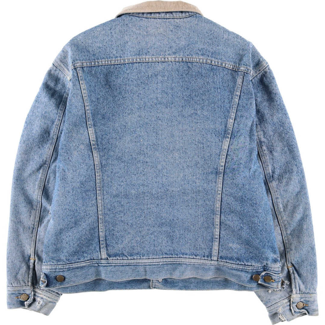Vintage Lee STORM RIDER denim jacket from the 1980'S and 1990s, size XL, men's. cotton blue type Vintage Second Hand