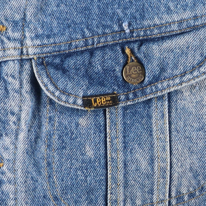 Vintage Lee STORM RIDER denim jacket from the 1980'S and 1990s, size XL, men's. cotton blue type Vintage Second Hand