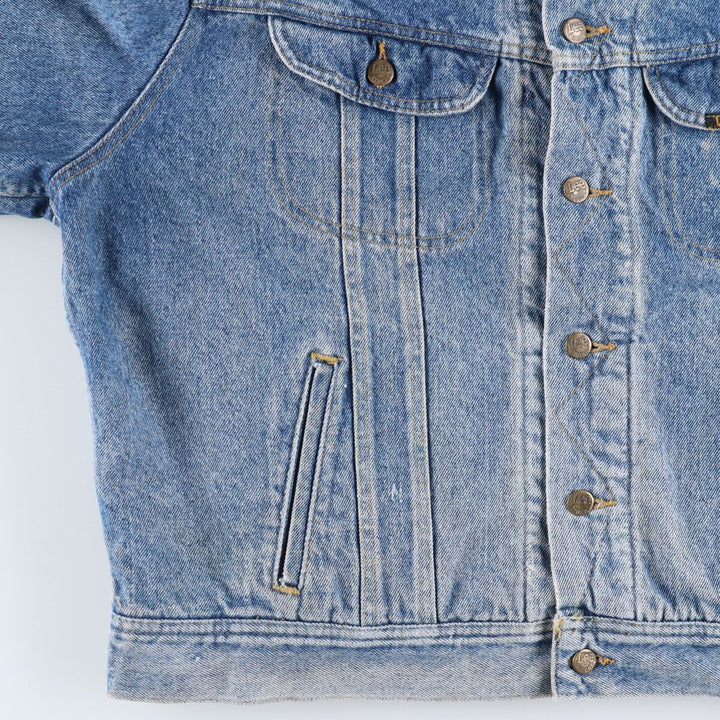Vintage Lee STORM RIDER denim jacket from the 1980'S and 1990s, size XL, men's. cotton blue type Vintage Second Hand