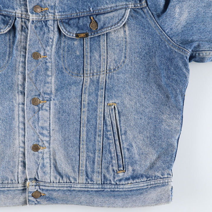 Vintage Lee STORM RIDER denim jacket from the 1980'S and 1990s, size XL, men's. cotton blue type Vintage Second Hand