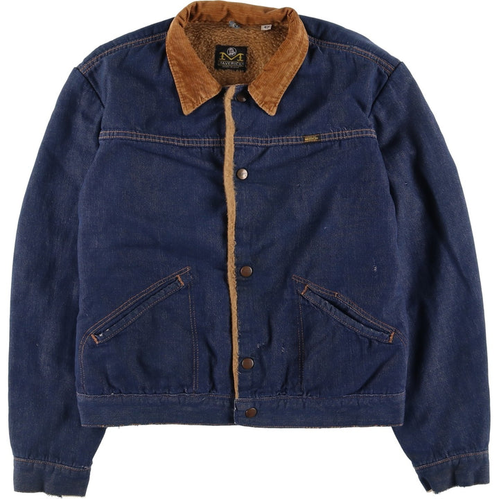 Vintage 1970'S Maverick Blue Bell Bat-Dyed Denim Jacket, Made in USA, Men's Size Small unclear blue type Vintage Second Hand
