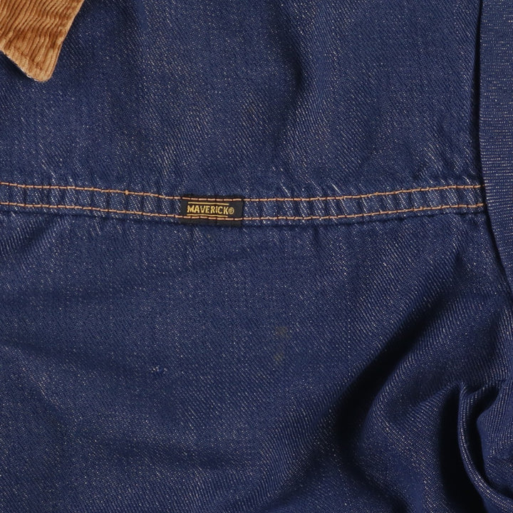 Vintage 1970'S Maverick Blue Bell Bat-Dyed Denim Jacket, Made in USA, Men's Size Small unclear blue type Vintage Second Hand