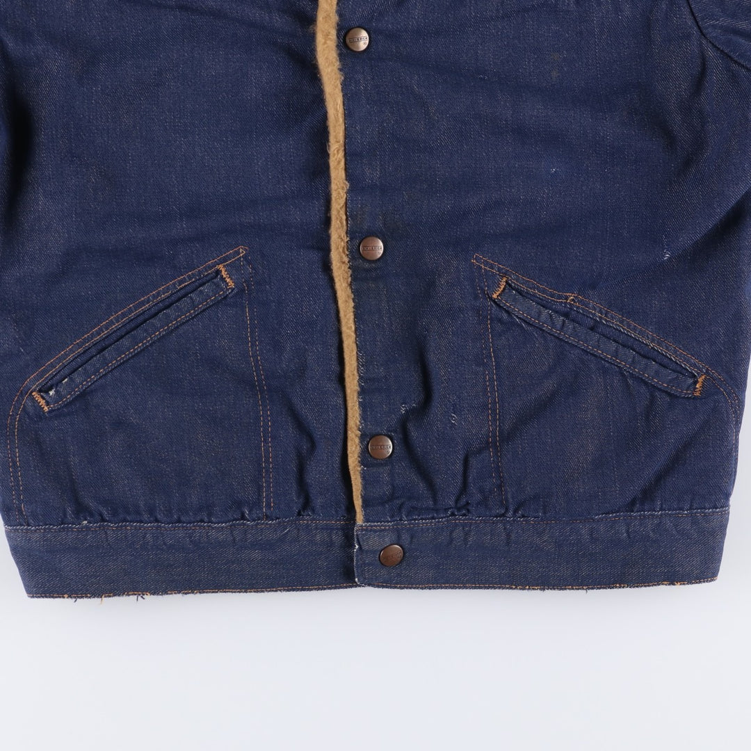 Vintage 1970'S Maverick Blue Bell Bat-Dyed Denim Jacket, Made in USA, Men's Size Small unclear blue type Vintage Second Hand