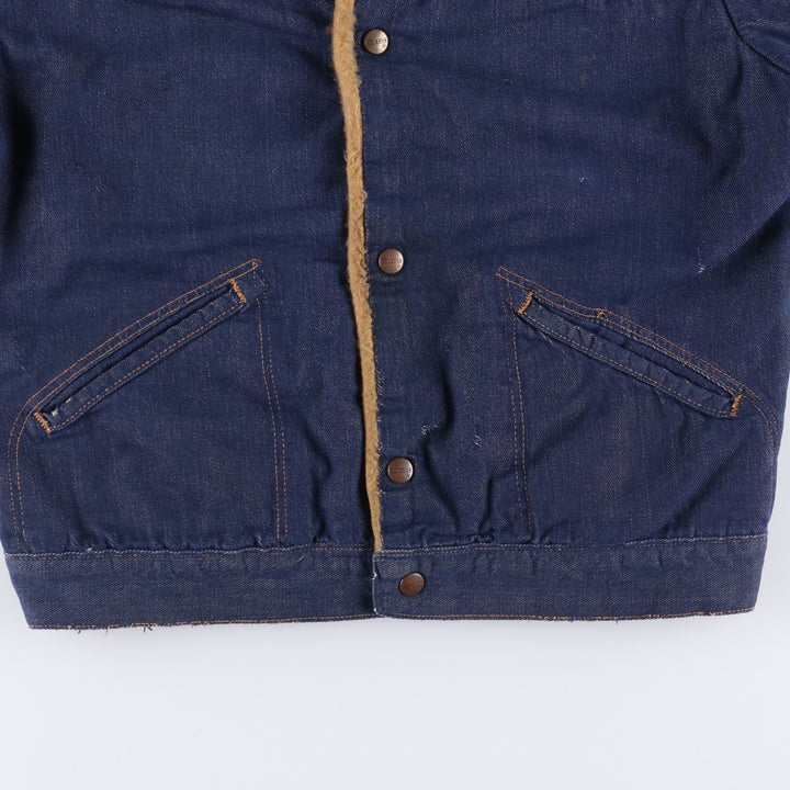 Vintage 1970'S Maverick Blue Bell Bat-Dyed Denim Jacket, Made in USA, Men's Size Small unclear blue type Vintage Second Hand