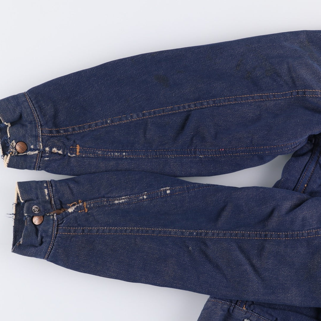 Vintage 1970'S Maverick Blue Bell Bat-Dyed Denim Jacket, Made in USA, Men's Size Small unclear blue type Vintage Second Hand