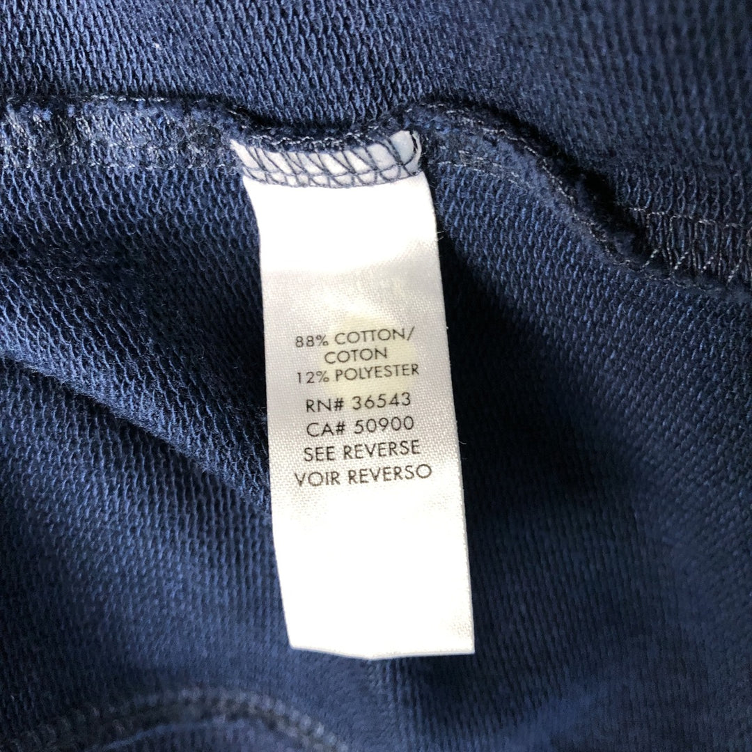 Calvin Klein Pique Half-Zip Sweatshirt, Women's Size Medium cotton navy blue type Vintage Second Hand