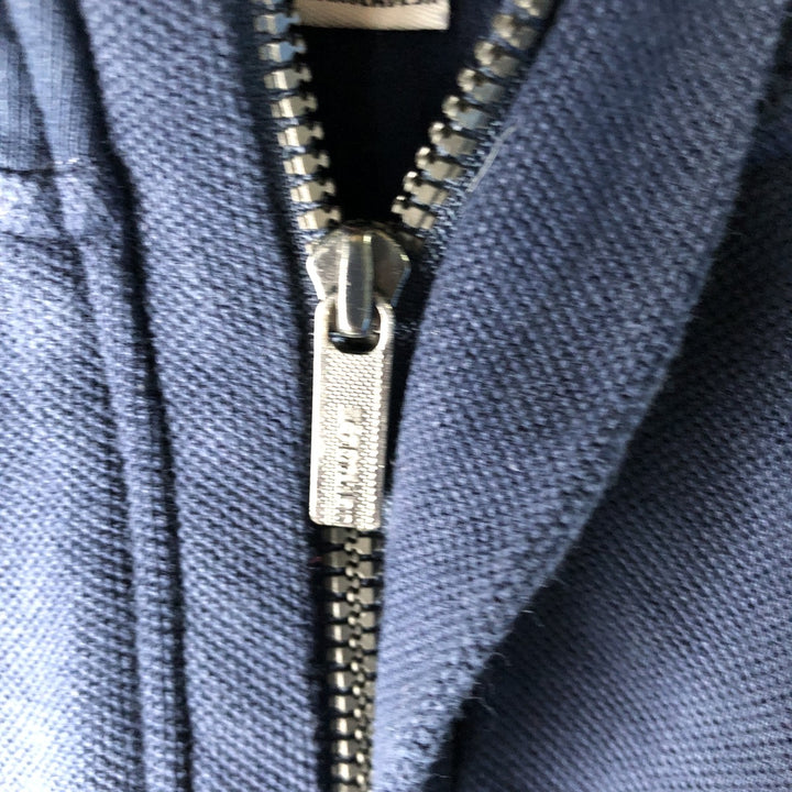 Calvin Klein Pique Half-Zip Sweatshirt, Women's Size Medium cotton navy blue type Vintage Second Hand