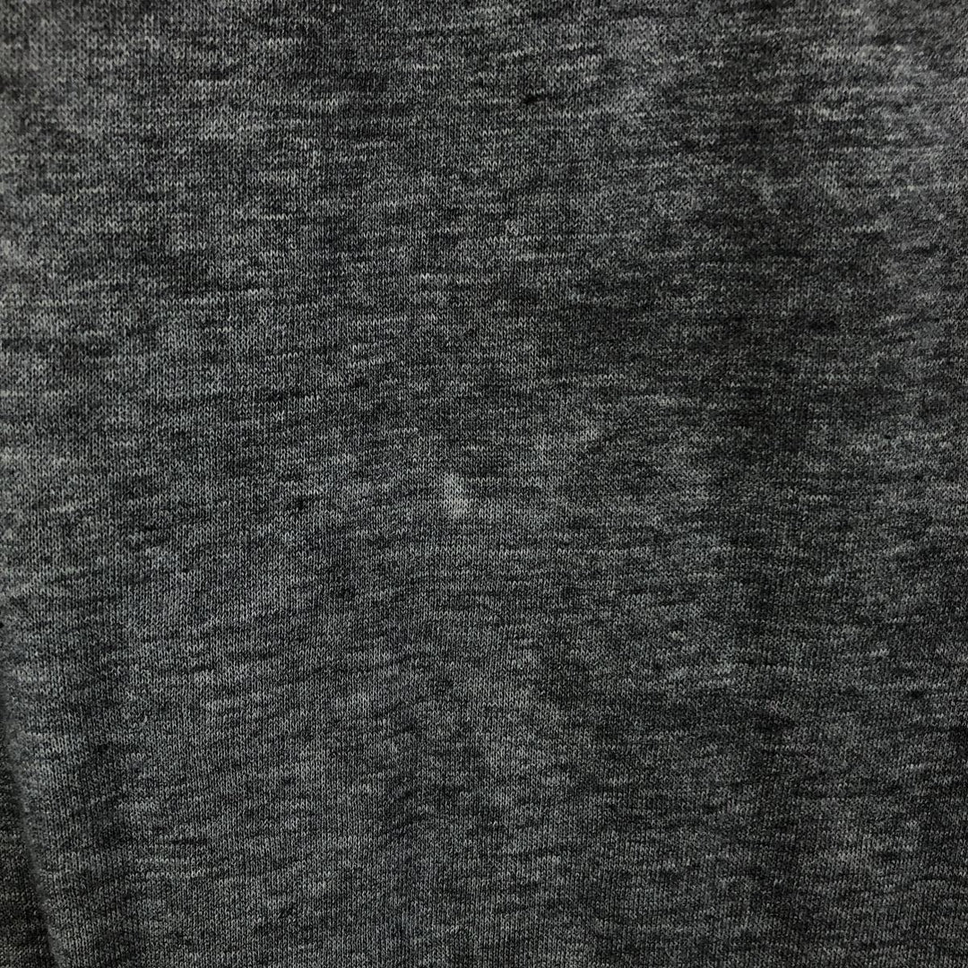 Henley neck plain blank sweatshirt, women's size M unclear gray type Vintage Second Hand
