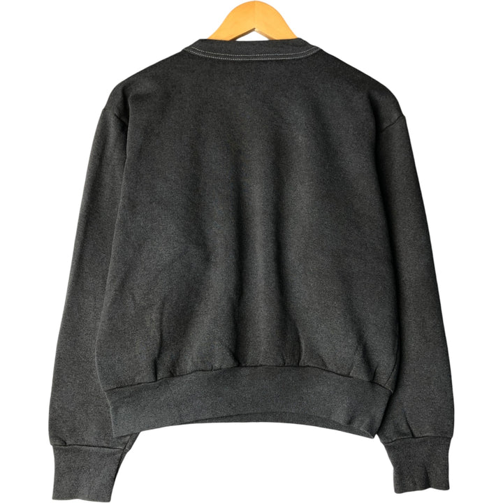 Vintage 90'S UNITE Windjammer plain blank sweatshirt, size M, men's cotton Charcoal Vintage Second Hand