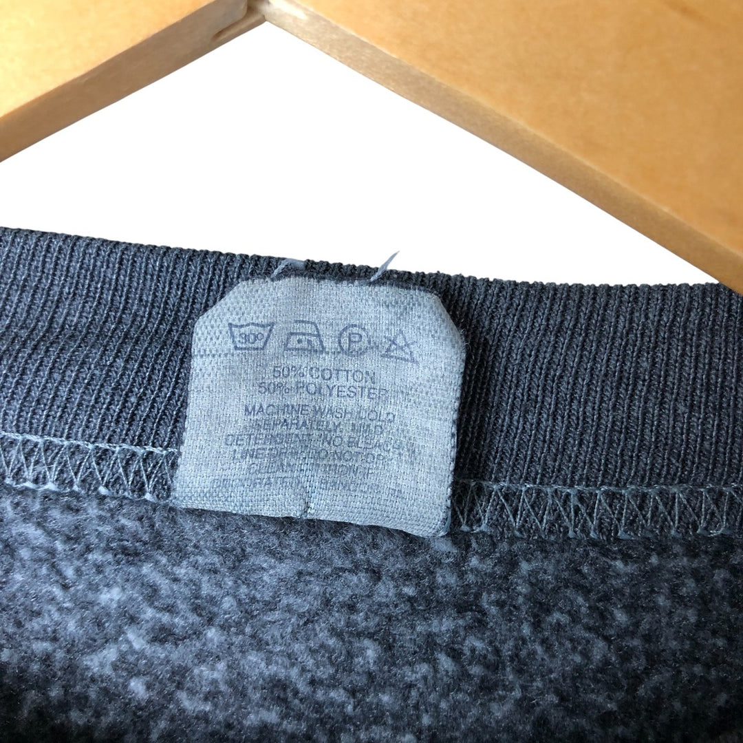 Vintage 90'S UNITE Windjammer plain blank sweatshirt, size M, men's cotton Charcoal Vintage Second Hand