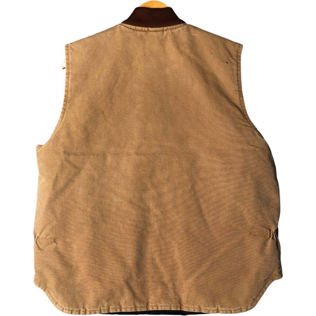 Carhartt Classic Padded Duck Vest, Men's Size L unclear beige type brown Vintage Second Hand