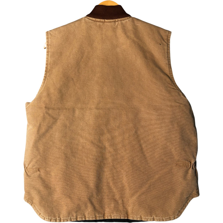 Carhartt Classic Padded Duck Vest, Men's Size L unclear beige type brown Vintage Second Hand