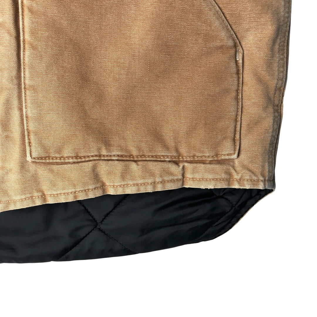 Carhartt Classic Padded Duck Vest, Men's Size L unclear beige type brown Vintage Second Hand