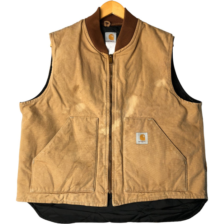 Carhartt Classic Padded Duck Vest, Men's XL unclear beige type brown Vintage Second Hand