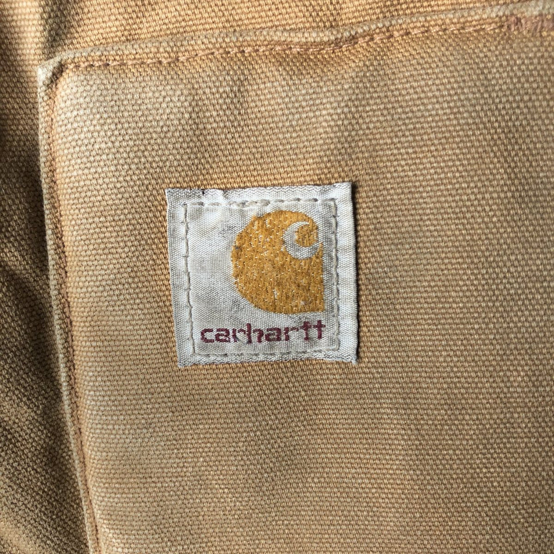 2000'S Carhartt Classic Padded Duck Vest, Men's XXL cotton brown type Vintage Second Hand