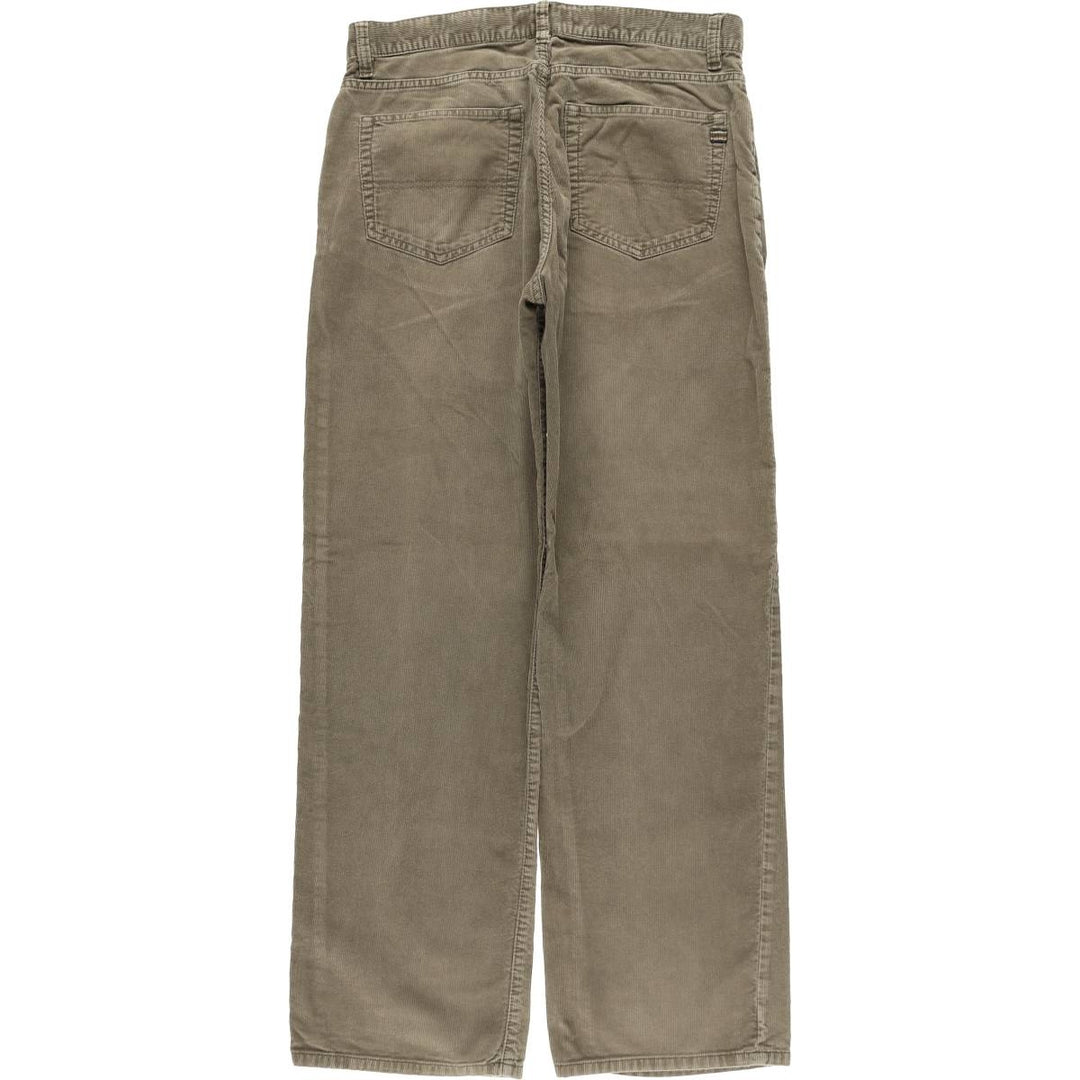 Eddie Bauer Straight Fit Corduroy Pants, Men's, Size 34 cotton Khaki type Vintage Second Hand