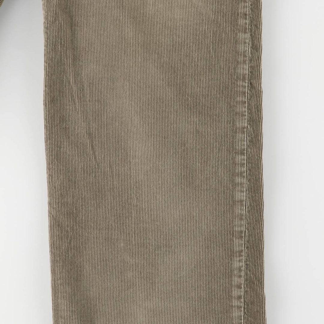Eddie Bauer Straight Fit Corduroy Pants, Men's, Size 34 cotton Khaki type Vintage Second Hand