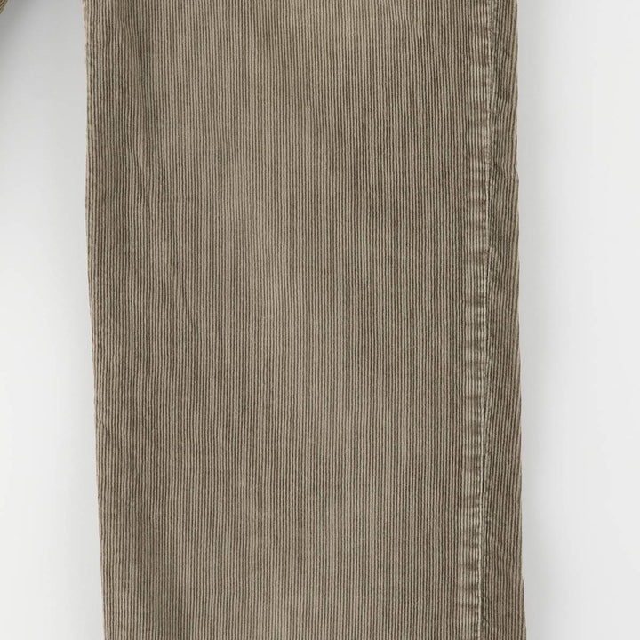 Eddie Bauer Straight Fit Corduroy Pants, Men's, Size 34 cotton Khaki type Vintage Second Hand