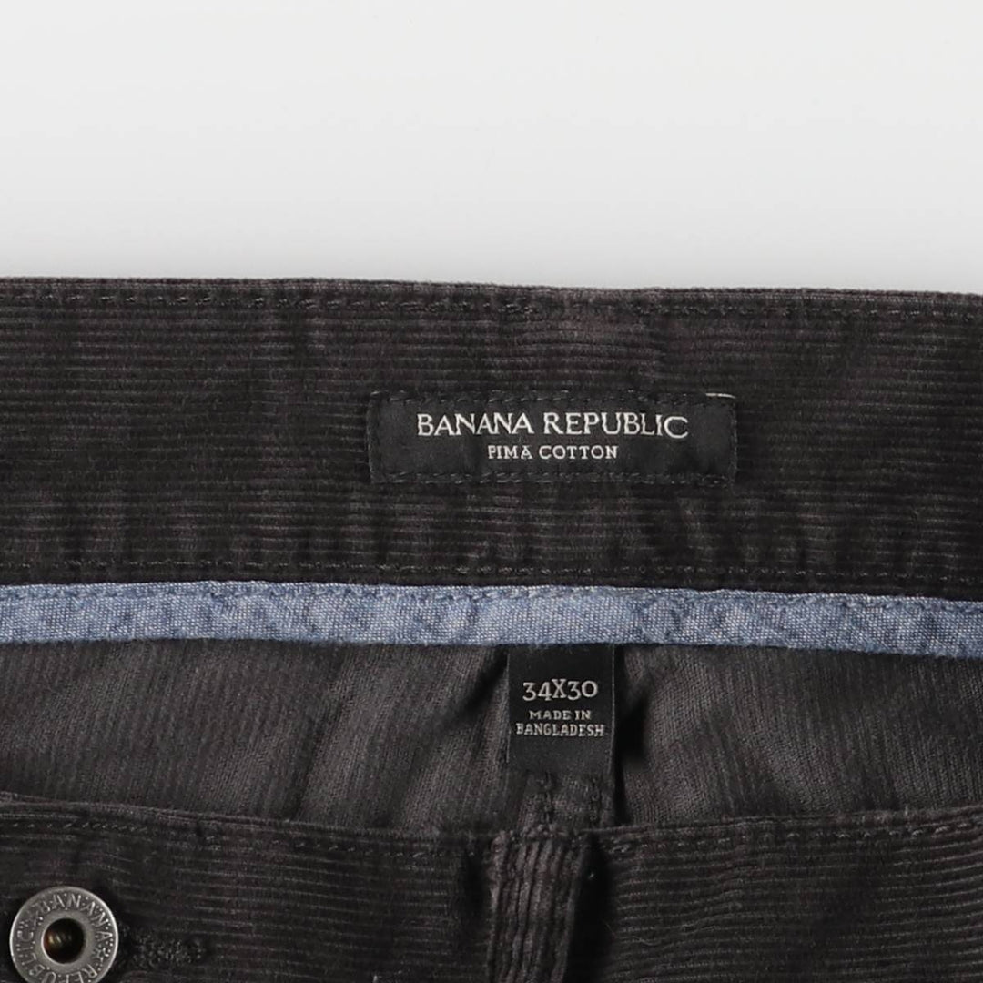 Banana Republic Corduroy Pants, Men's, Size 36 cotton navy blue type Vintage Second Hand