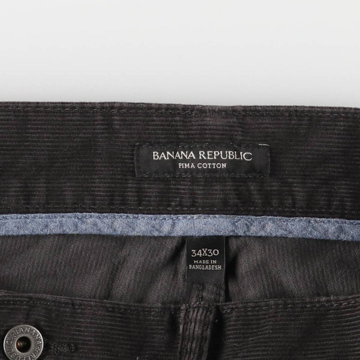 Banana Republic Corduroy Pants, Men's, Size 36 cotton navy blue type Vintage Second Hand