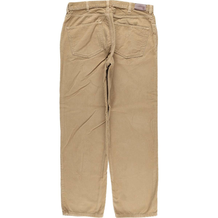 LANDS' END TRADITIONAL FIT Corduroy Pants, Men's, Size 35 cotton Beige type Vintage Second Hand