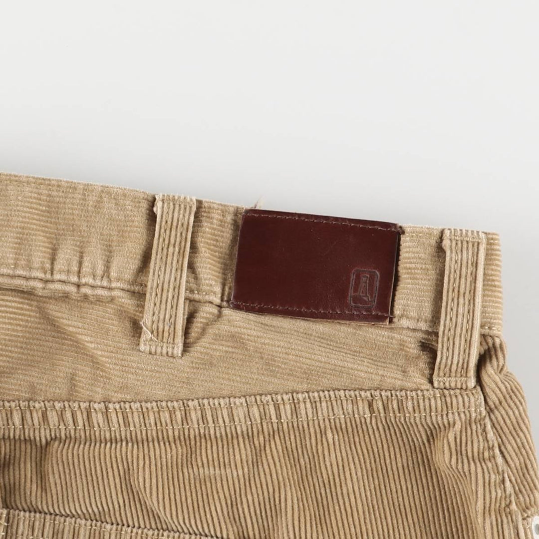 LANDS' END TRADITIONAL FIT Corduroy Pants, Men's, Size 35 cotton Beige type Vintage Second Hand