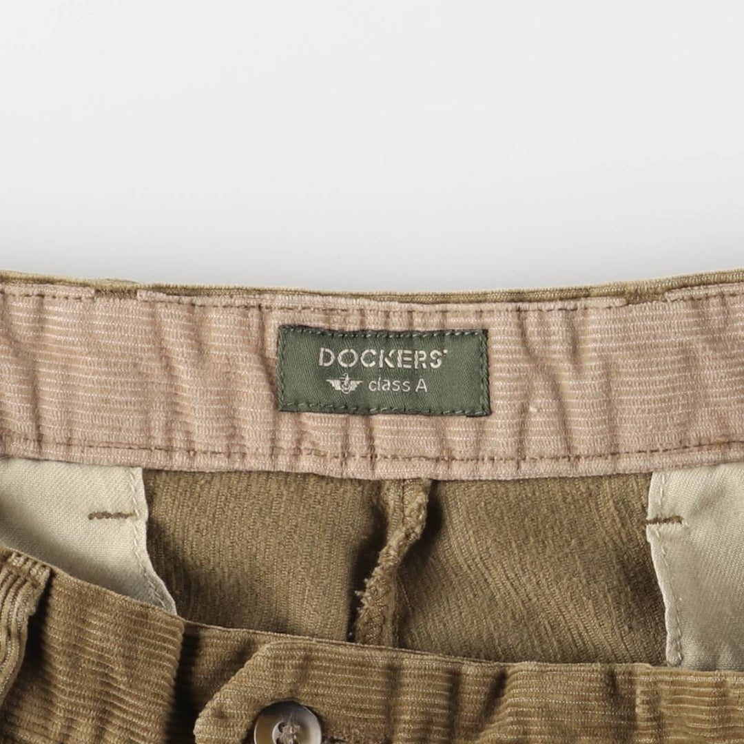 Dockers Class A Corduroy Pants, Men's, Size W35 cotton Beige type Vintage Second Hand